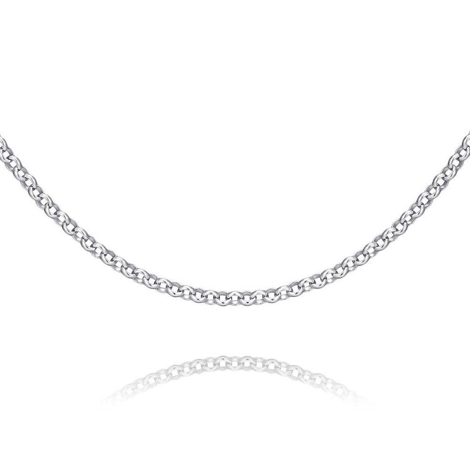Цепь из белого золота, плетение Роло (047297)