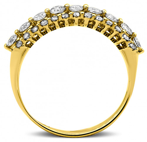 Кольцо из жёлтого золота с бриллиантами 17.0