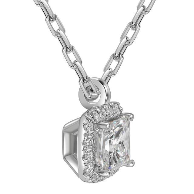 Колье из белого золота с бриллиантами (062837)