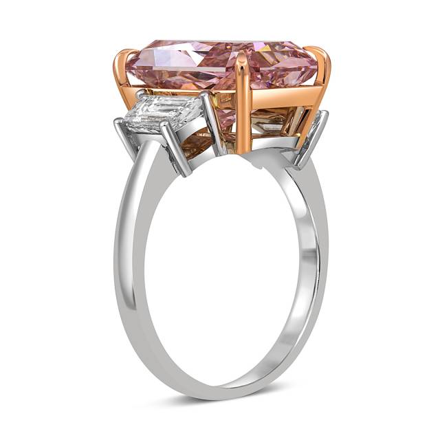 Помолвочное кольцо из белого золота с бриллиантами (053462)
