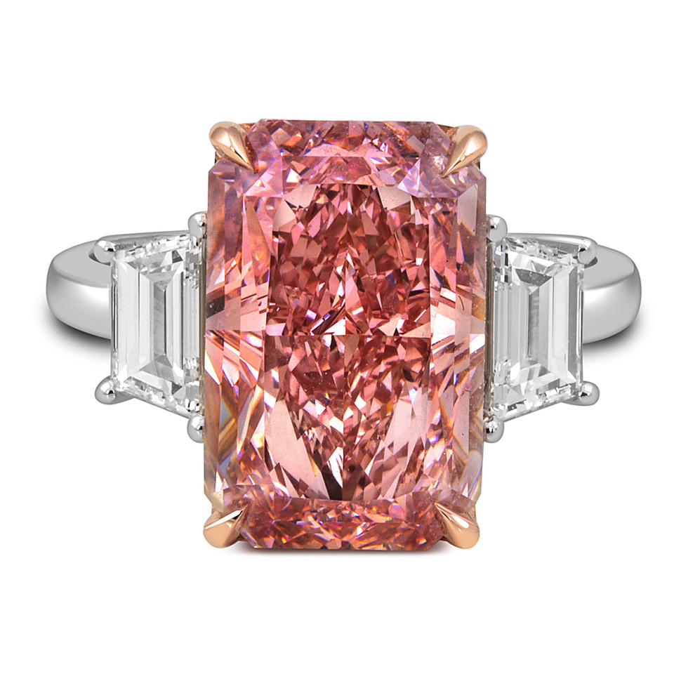 Помолвочное кольцо из белого золота с бриллиантами (053462)