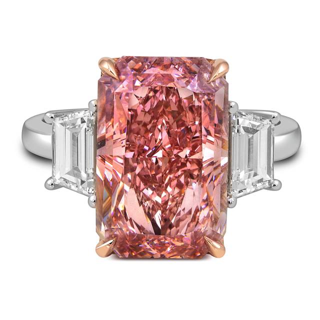 Помолвочное кольцо из белого золота с бриллиантами (053462)