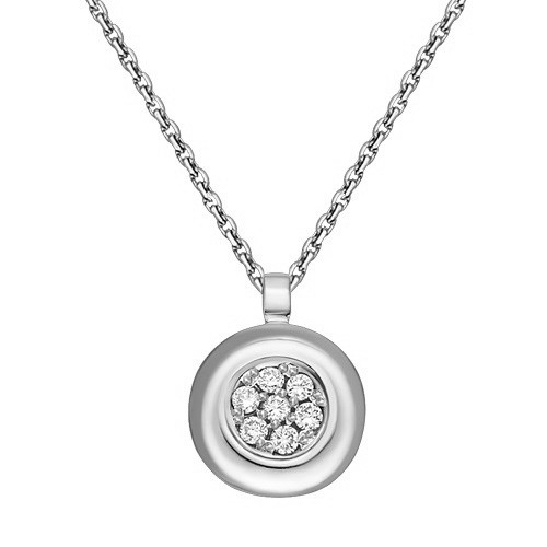 Колье из белого золота с бриллиантами (042992)