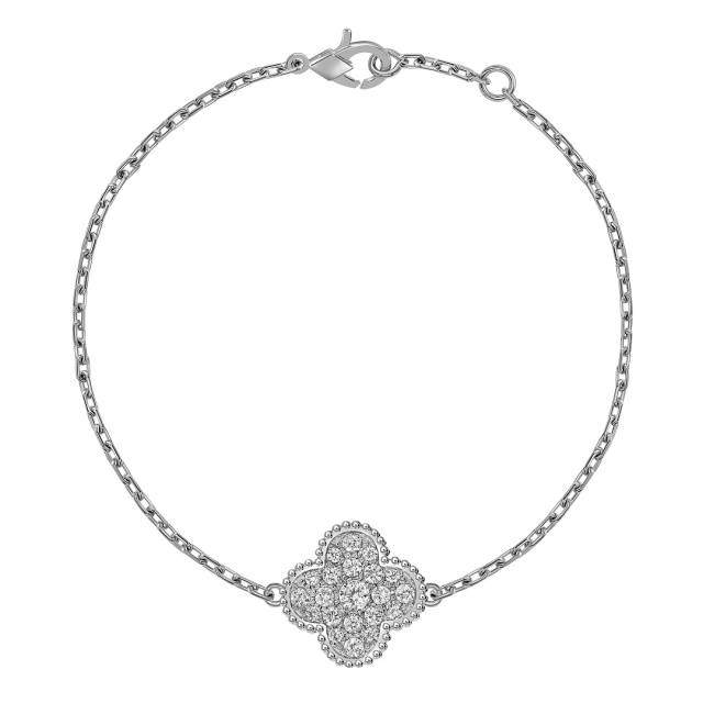 Браслет из белого золота с бриллиантами (063676)