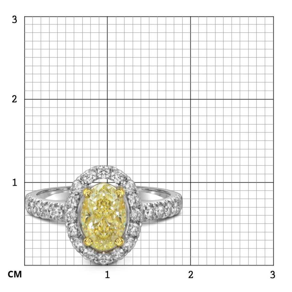 Кольцо из белого золота с бриллиантами (059684)