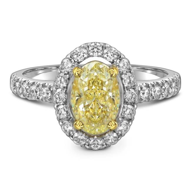 Кольцо из белого золота с бриллиантами (059684)