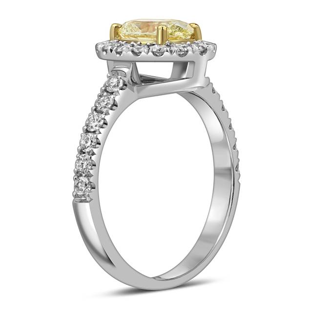 Кольцо из белого золота с бриллиантами (059684)