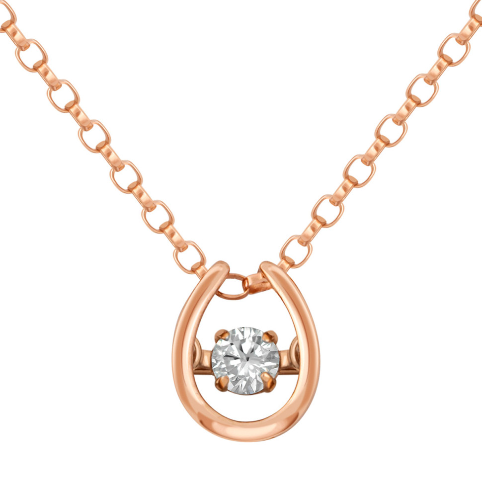 Колье из красного золота с 