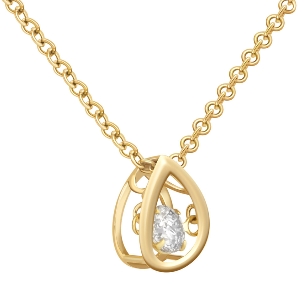 Кулон из жёлтого золота с 