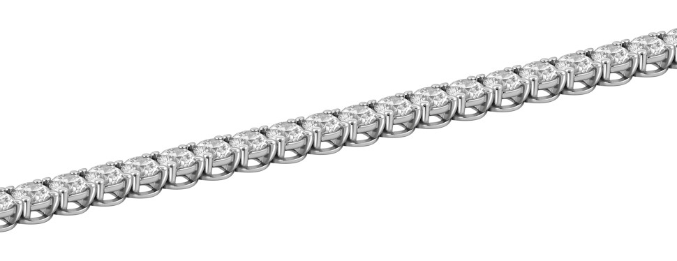 Браслет из белого золота с бриллиантами (051857)