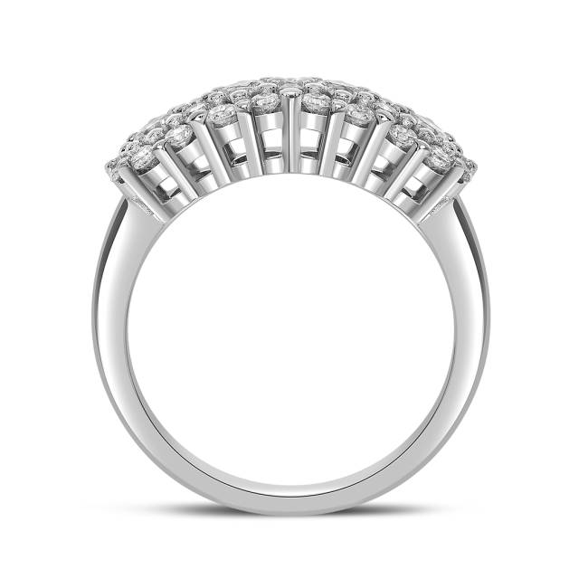 Кольцо из белого золота с бриллиантами (051968)