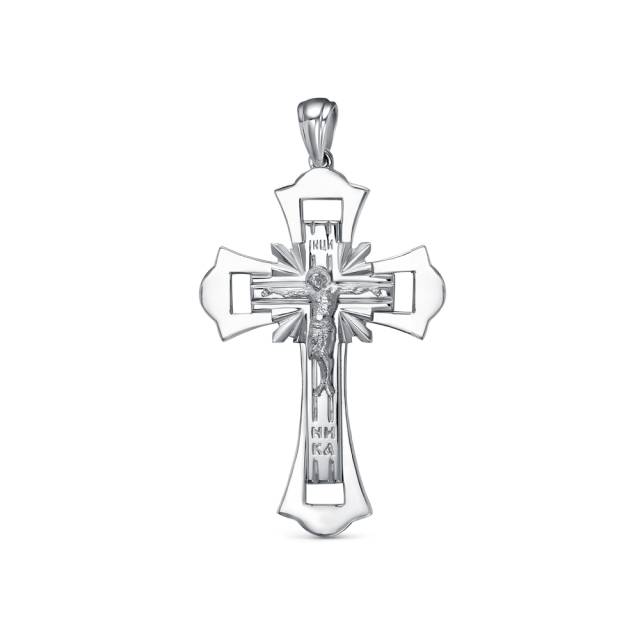Кулон крест из платины  (057990)