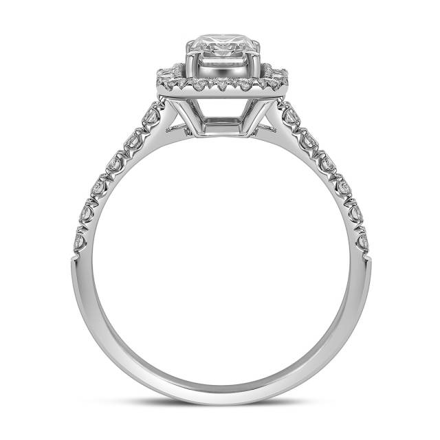 Помолвочное кольцо из белого золота с бриллиантами (060532)