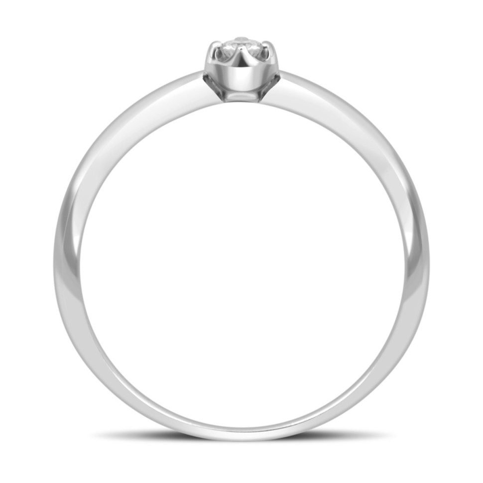 Помолвочное кольцо из белого золота с бриллиантом (032591)