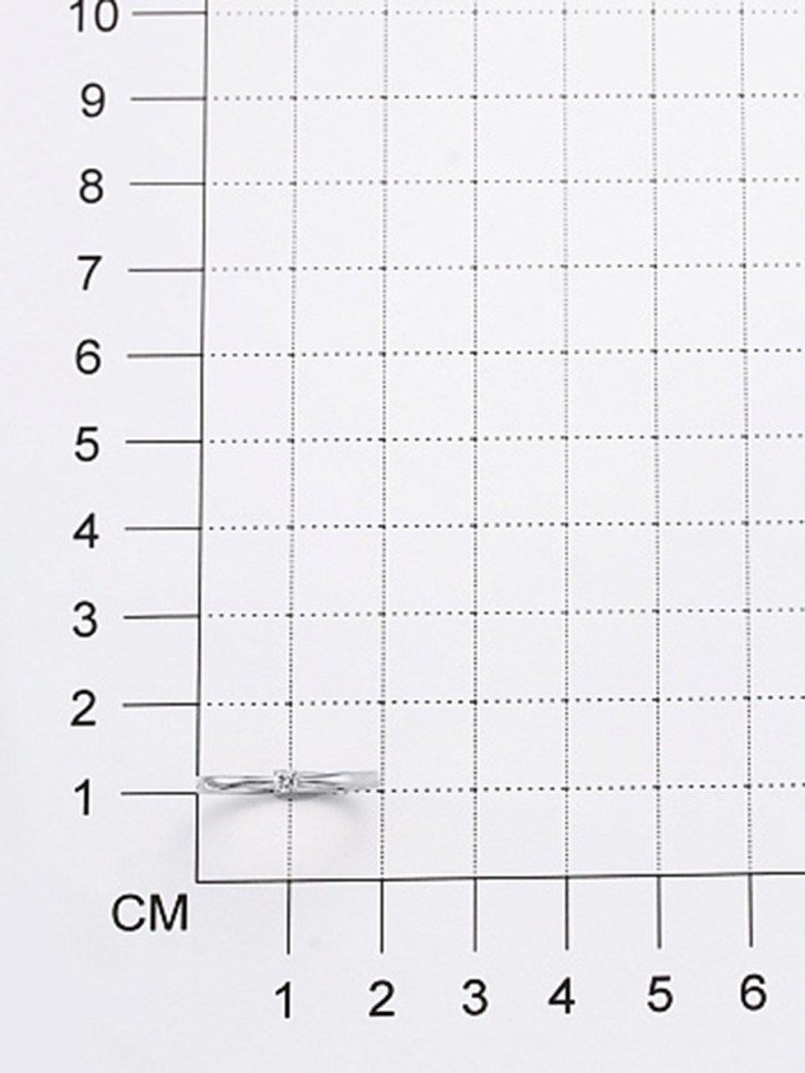 Помолвочное кольцо из белого золота с бриллиантом (031310)