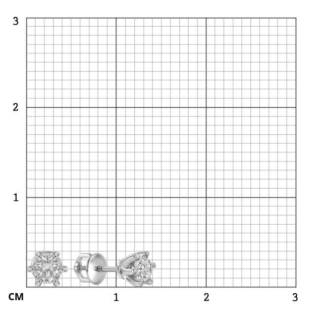 ПС-055-01 Серьги (Pt 950) (054327)