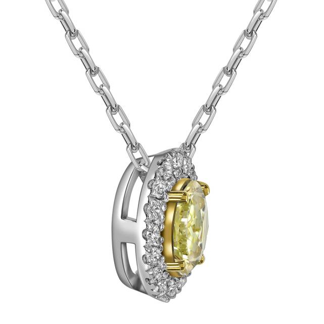 Колье из белого золота с бриллиантами (062676)