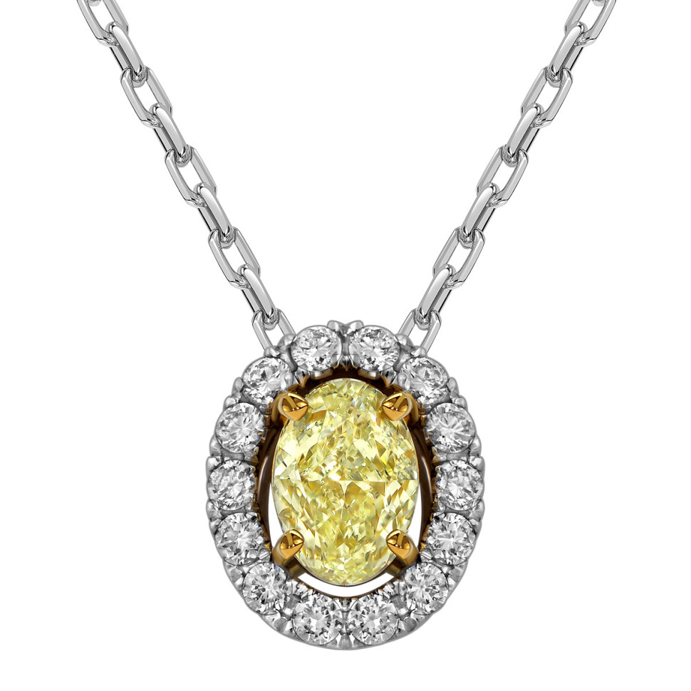 Колье из белого золота с бриллиантами (062676)