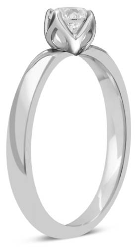 Помолвочное  кольцо из платины с бриллиантом 16.5