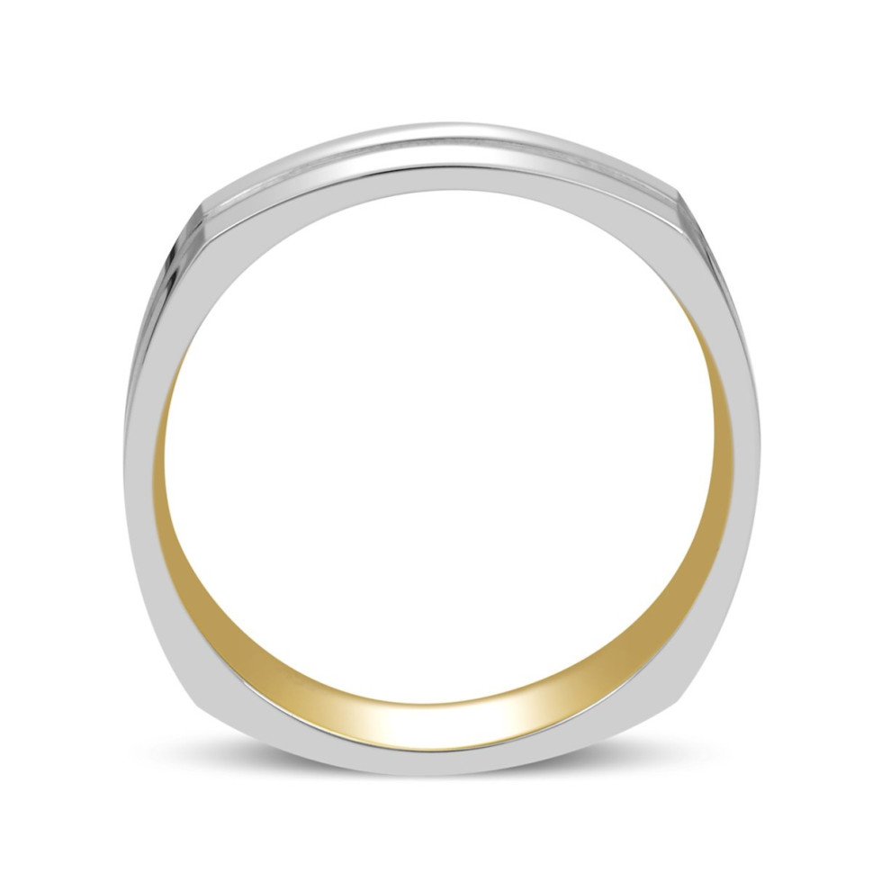 Обручальное кольцо из комбинированного золота Tiamo (014919)