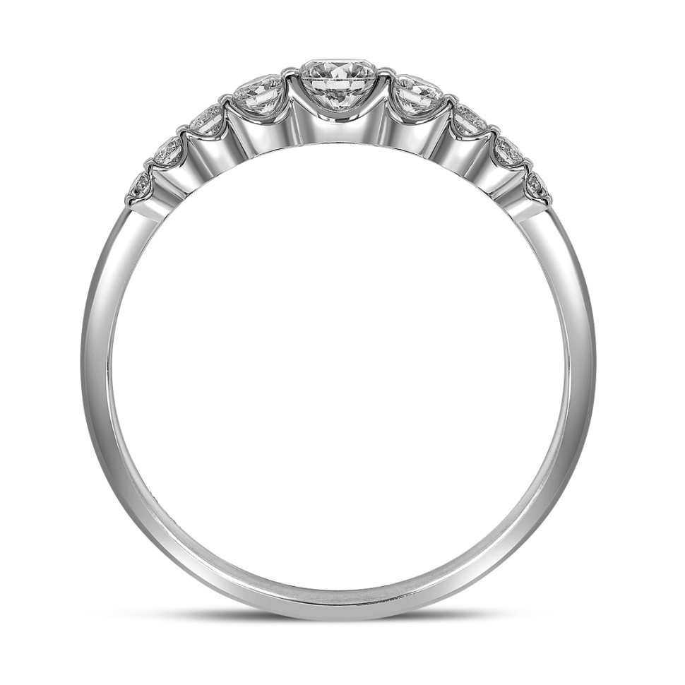 Кольцо из белого золота с бриллиантами (052414)