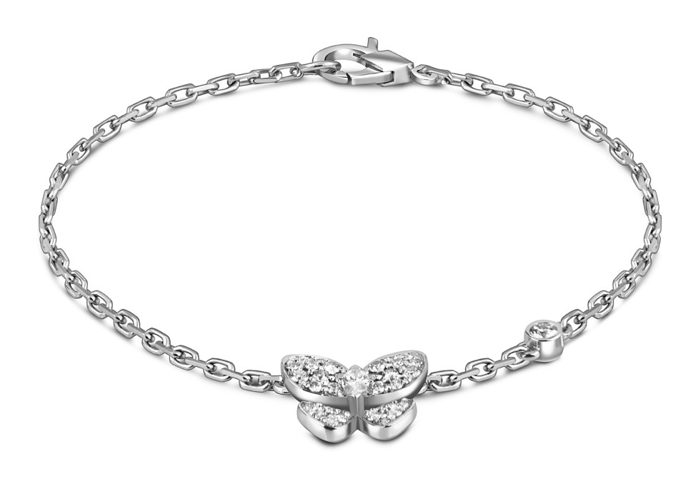 Браслет из белого золота с бриллиантами 