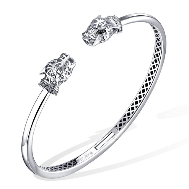 Браслет из белого золота с бриллиантами (060894)