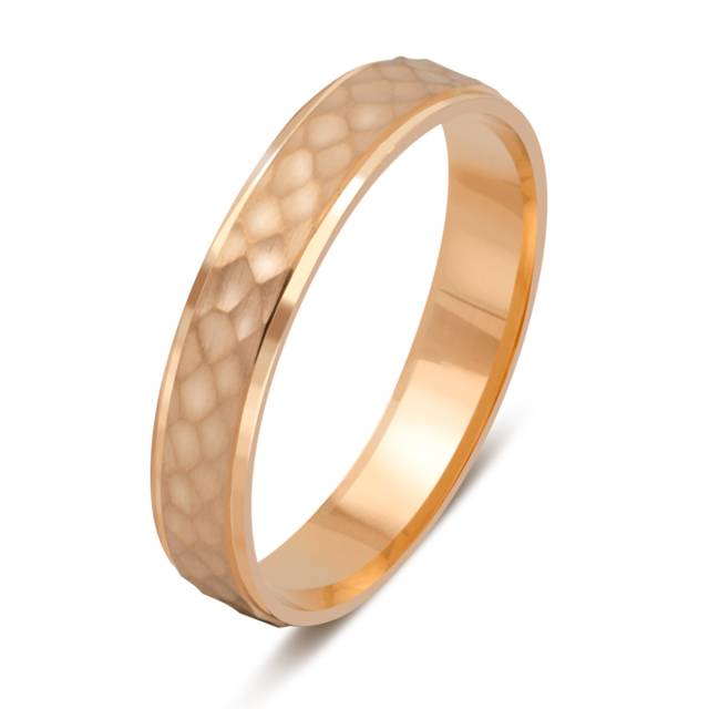 Обручальное кольцо из красного золота (040984)