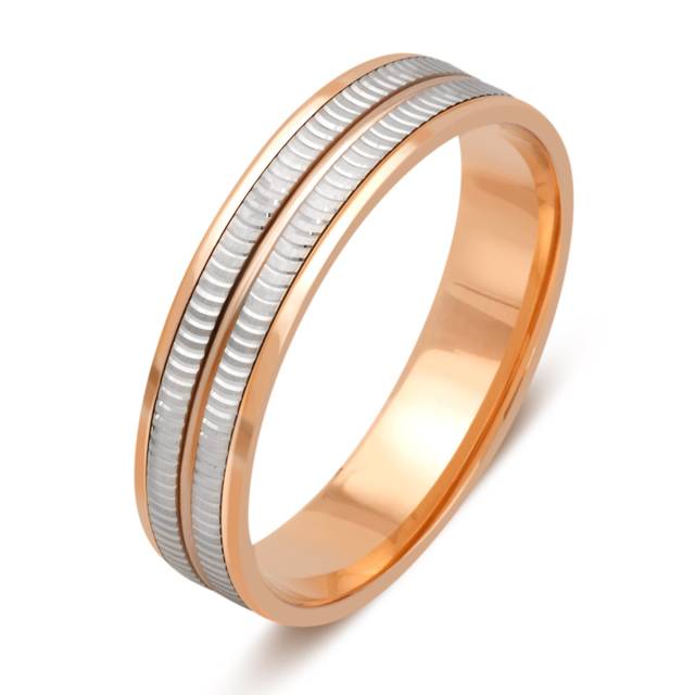 Обручальное кольцо из комбинированного золота (037362)