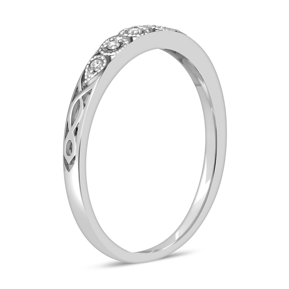 Кольцо из белого золота с бриллиантами (047655)