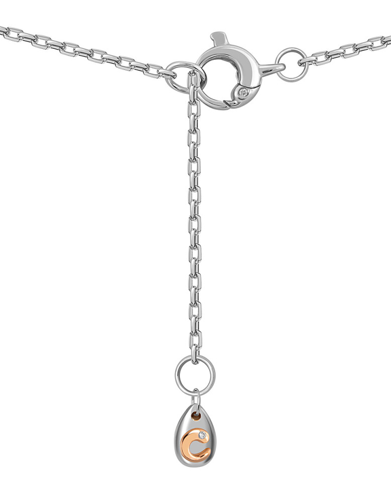 Колье из белого золота с бриллиантами 