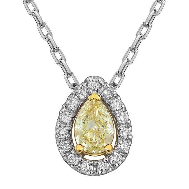 Колье из белого золота с бриллиантами (062677)