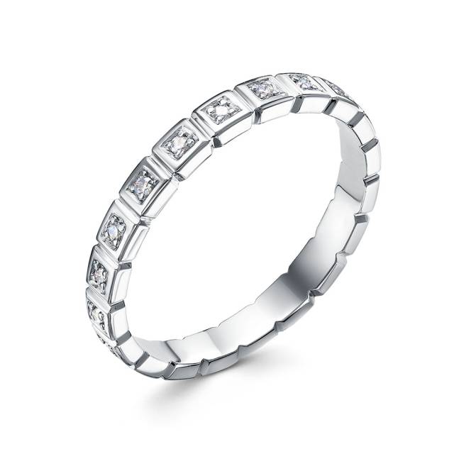 Кольцо из платины с бриллиантами (058040)