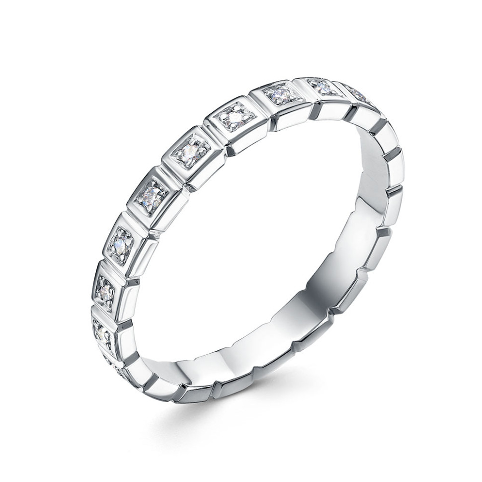 Кольцо из платины с бриллиантами (058040)