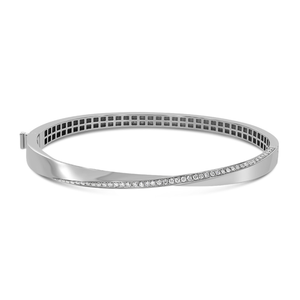 Браслет из белого золота с бриллиантами (059161)