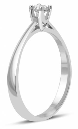 Помолвочное кольцо из белого золота с бриллиантом 16.5