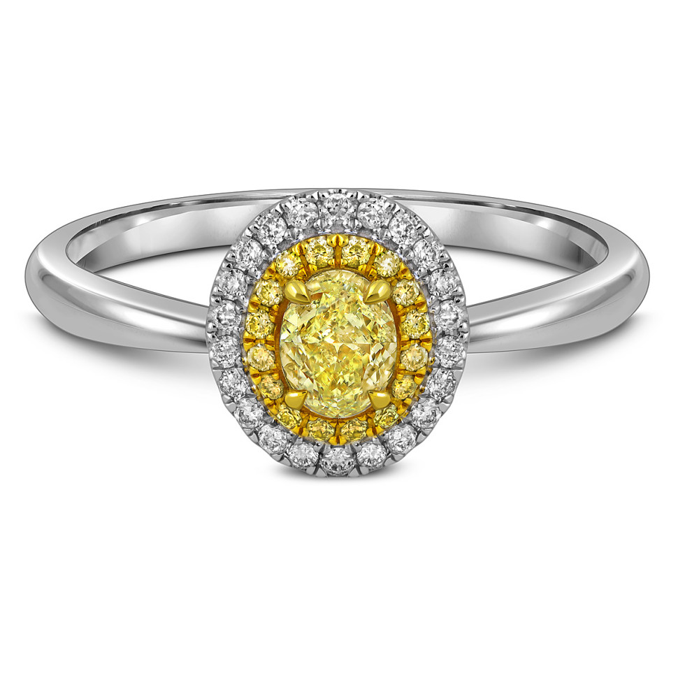 Кольцо из белого золота с бриллиантами (057722)