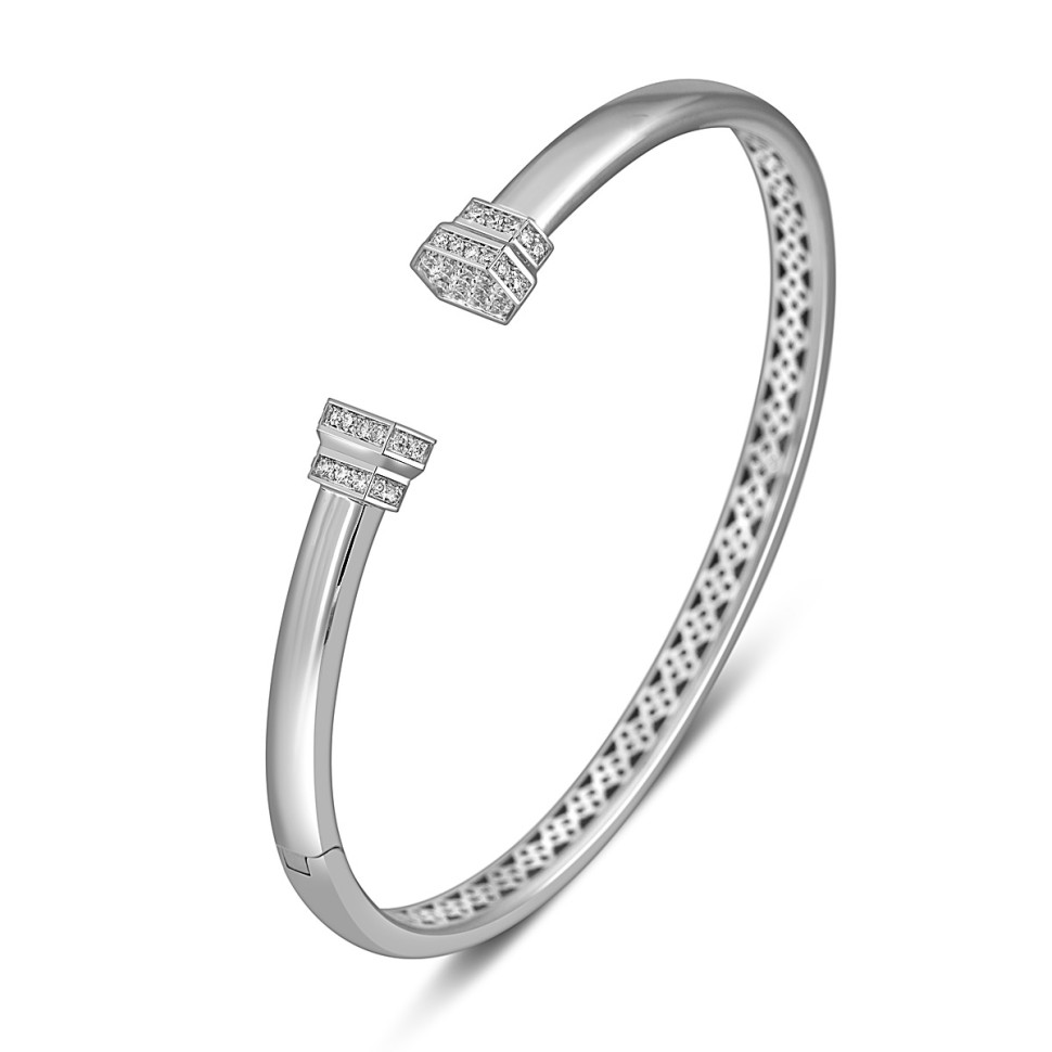 Браслет из белого золота с бриллиантами 