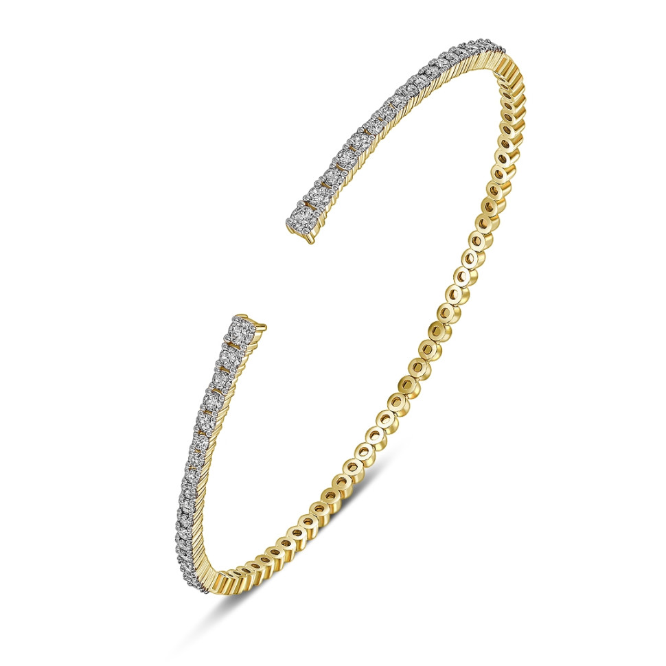 Браслет из жёлтого золота с бриллиантами (059575)