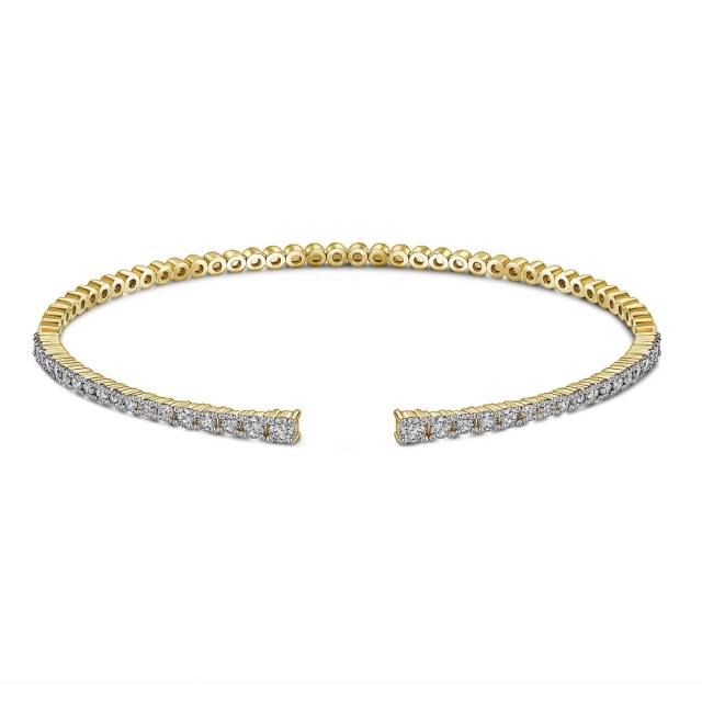 Браслет из жёлтого золота с бриллиантами (059575)