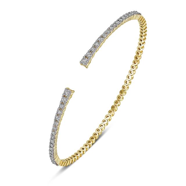 Браслет из жёлтого золота с бриллиантами (059575)