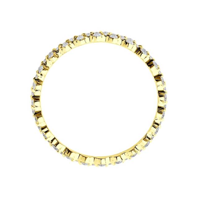 Кольцо из жёлтого золота с бриллиантами (047116)