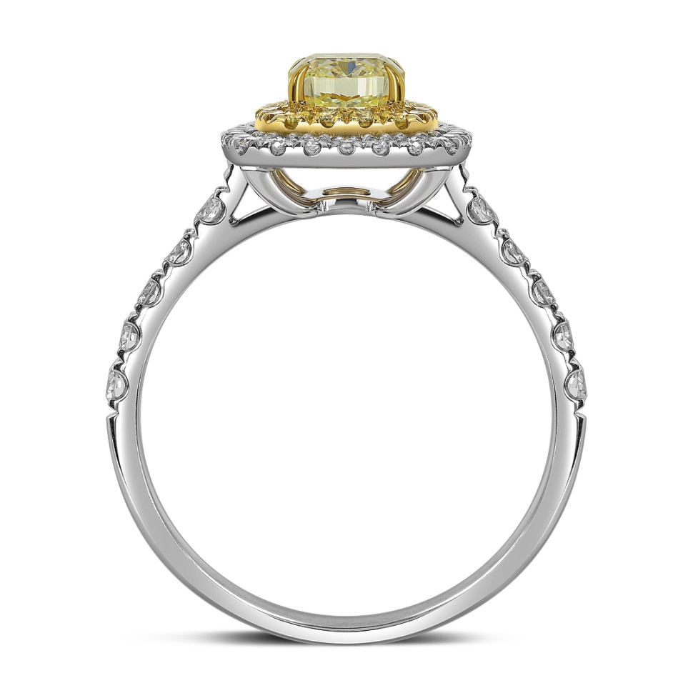 Помолвочное кольцо из белого золота с бриллиантами (063521)