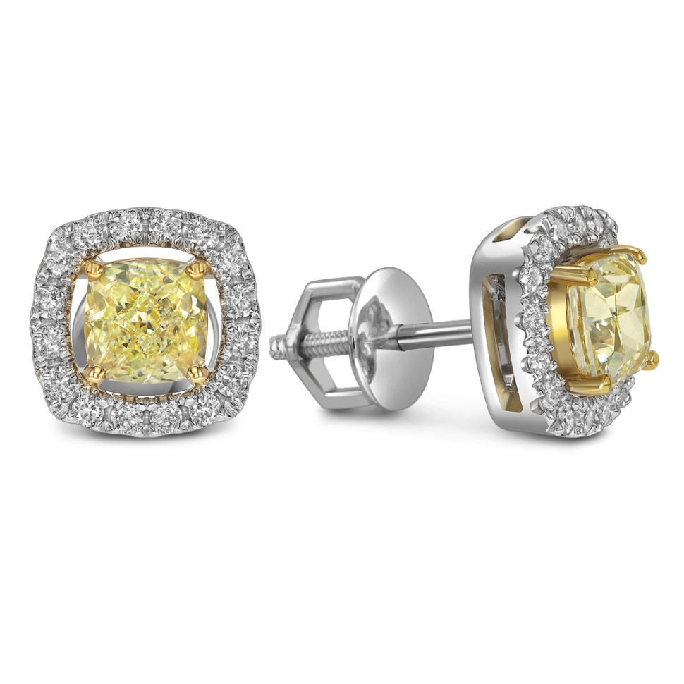 Кольцо из белого золота с бриллиантами (062905)