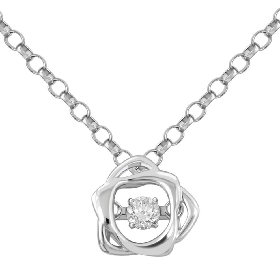 Колье из белого золота с 