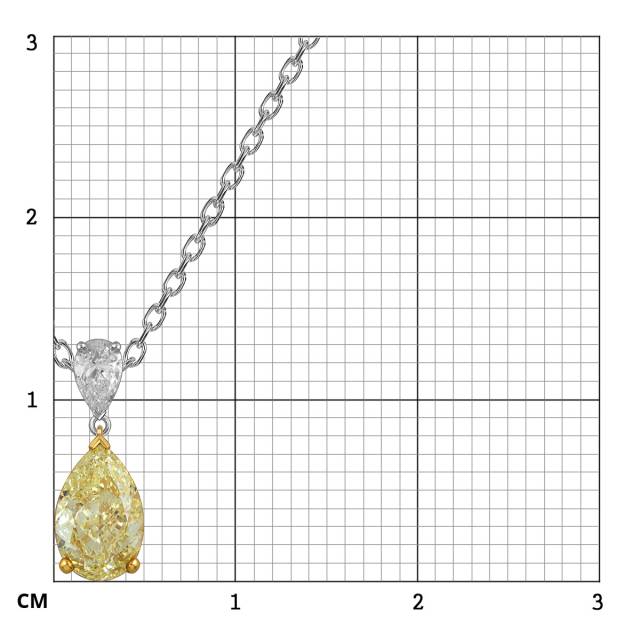 Колье из комбинированного золота с бриллиантами (062675)