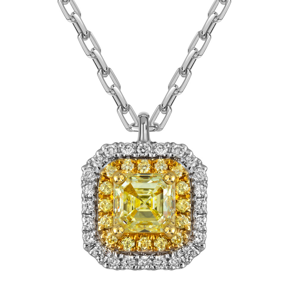 Колье из белого золота с бриллиантами (063513)