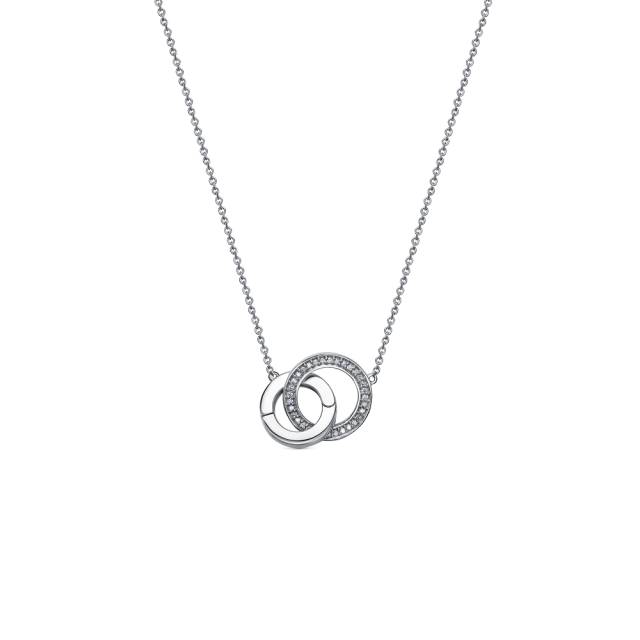 Колье из платины с бриллиантами (058547)