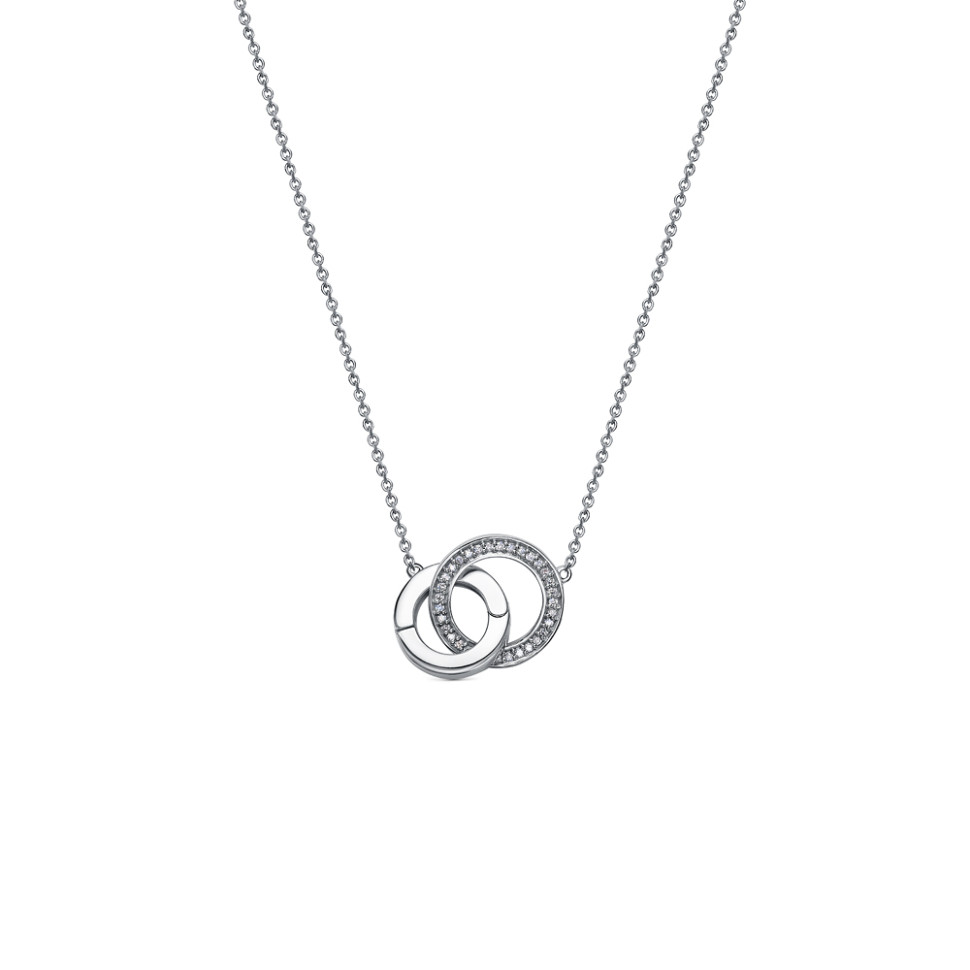 Колье из платины с бриллиантами (058547)