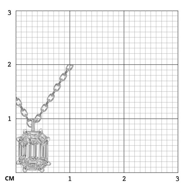 Колье из белого золота с бриллиантами (063933)
